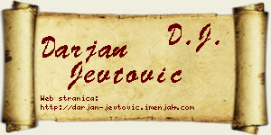 Darjan Jevtović vizit kartica